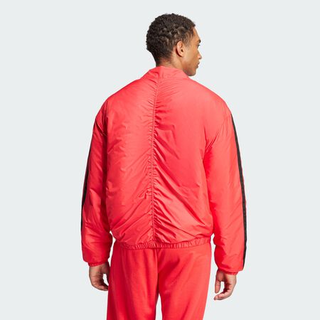 ADIDAS SPORTSWEAR Veste bomber isolante 3 bandes Essentials Pure Ruby HOMME