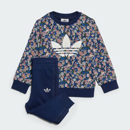 ADIDAS ORIGINALS Ensemble sweat-shirt ras-du-cou adidas Originals x Liberty London Enfants Night Indigo / Multicolor CADET