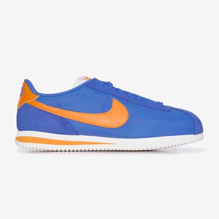 NIKE cortez CORTEZ NYLON BLEU/ORANGE HOMME