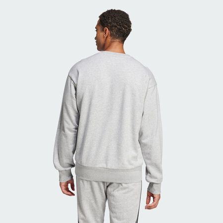 ADIDAS SPORTSWEAR Essentials Big Logo French Terry Sweatshirt Medium Grey Heather / Black MEN