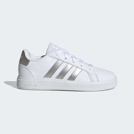 Chaussure Grand Court Lifestyle Tennis Lace-Up : Cloud White / Matte Silver / Matte Silver