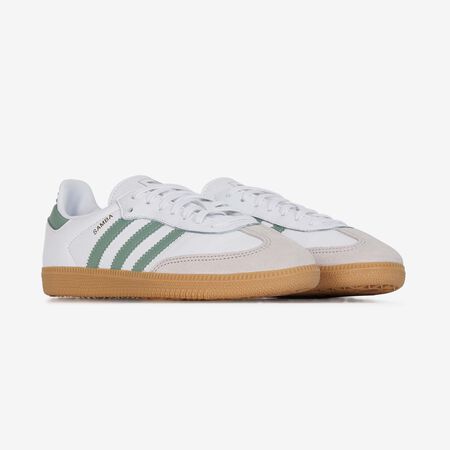 ADIDAS ORIGINALS samba SAMBA OG BLANC/VERT JUNIOR