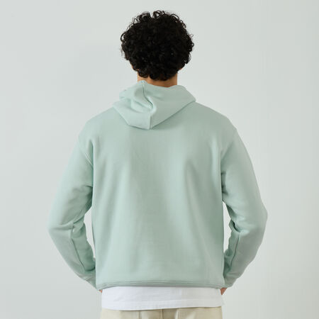 NEW BALANCE HOODIE SMALL LOGO GREEN MEN