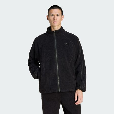 ADIDAS ORIGINALS VESTE DE SURVÊTEMENT TEAMGEIST BORG Black HOMME