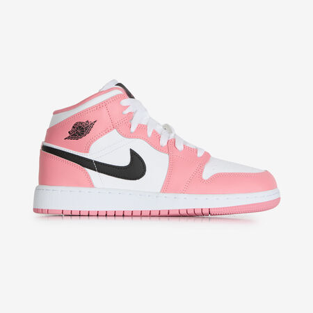 JORDAN air jordan 1 AIR JORDAN 1 MID WHITE/PINK JUNIOR