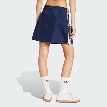 ADIDAS ORIGINALS Adicolor 3-Stripes Mini Skirt Night Indigo / White WOMEN