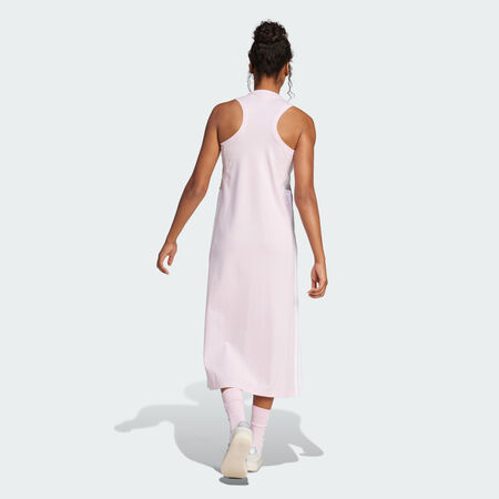 ADIDAS SPORTSWEAR Robe longue dos nageur 3 bandes Essentials Clear Pink / White FEMME