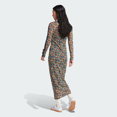 ADIDAS ORIGINALS Robe longue mesh Liberty London Multicolor / Night Indigo FEMME