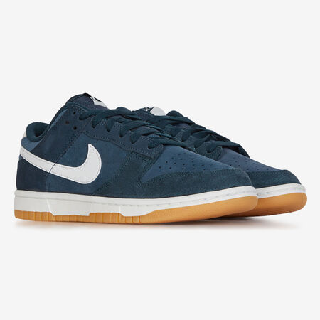 NIKE dunk DUNK LOW SUEDE MARINE NOIR/GOMME HOMME
