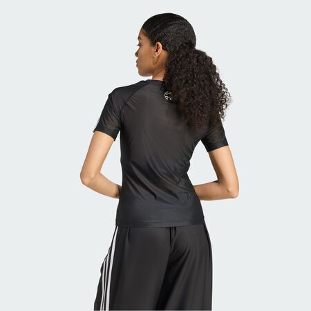 ADIDAS ORIGINALS T-shirt fin slim Adilenium Season 4 Teamgeist Black FEMME