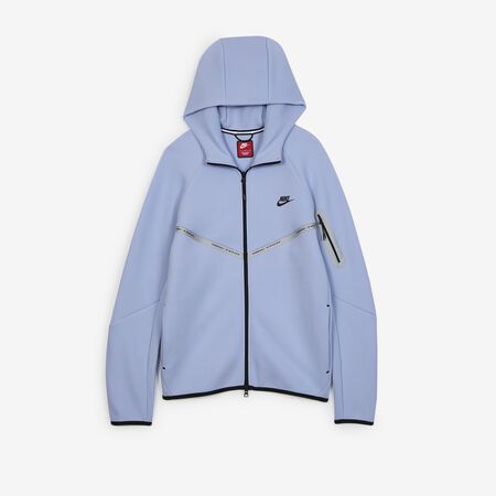 NIKE JACKET TECH FLEECE FZ REFLECTIVE BLEU/NOIR HOMME