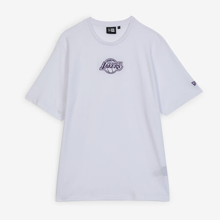 NEW ERA TEE SHIRT LA LAKERS WHITE/PURPLE MEN