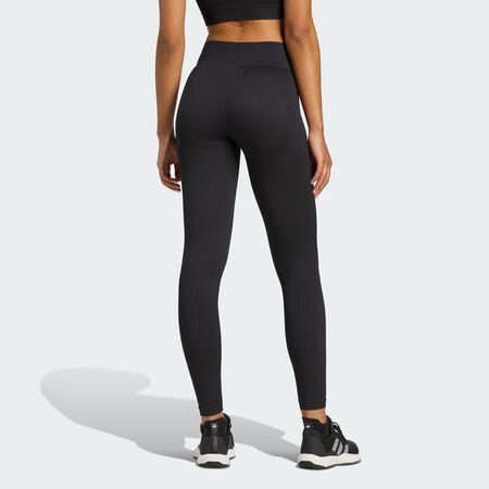 ADIDAS PERFORMANCE Workout Essentials Full-Length Knit Leggings Black WOMEN