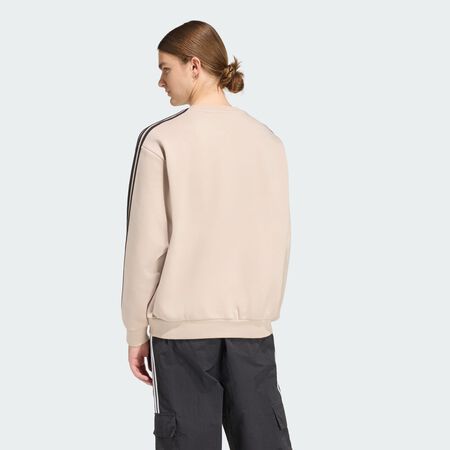 ADIDAS ORIGINALS ADICOLOR 3-STRIPES OVERSIZED CREWNECK Stone Khaki MEN