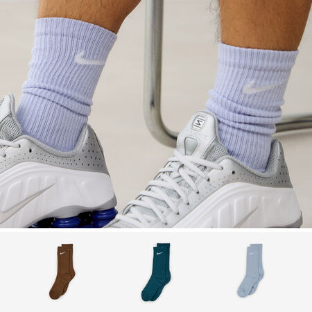 NIKE CHAUSSETTES X3 CREW SOLID COLOR ASSORTI BLEU/MARINE HOMME