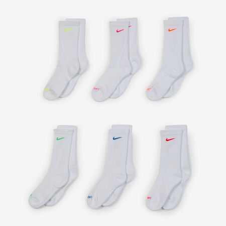 NIKE CHAUSSETTES X6 CREW CUSHION WHITE/BLACK MEN