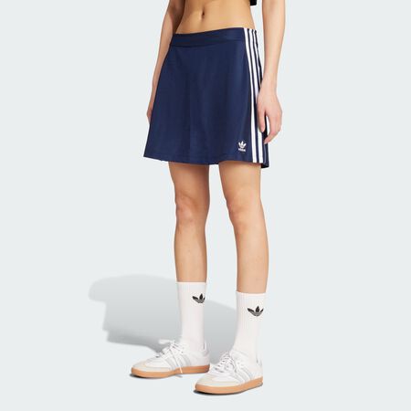ADIDAS ORIGINALS Adicolor 3-Stripes Mini Skirt Night Indigo / White WOMEN