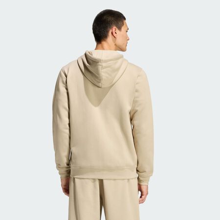 ADIDAS ORIGINALS Trefoil Essentials Full-Zip Hoodie Stone Khaki MEN
