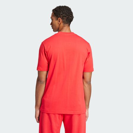 ADIDAS SPORTSWEAR T-shirt grand logo Essentials Pure Ruby / Black HOMME