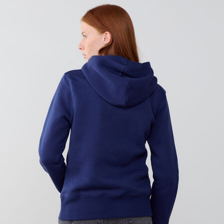 NIKE HOODIE CLUB CENTERED LOGO MARINE FEMME