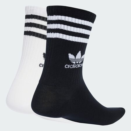 ADIDAS ORIGINALS Chaussettes 3 bandes (10 paires) White / Black MIXTE