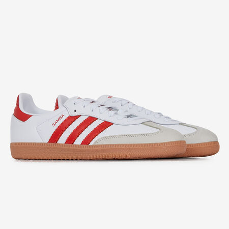 ADIDAS ORIGINALS samba SAMBA OG BLANC/ROUGE HOMME
