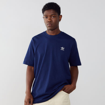 ADIDAS ORIGINALS TEE SHIRT ESSENTIAL NAVY BLUE/WHITE MEN