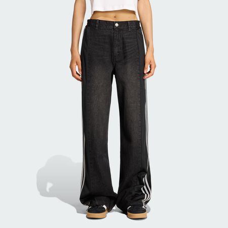 ADIDAS ORIGINALS Pantalon adidas Originals Athletic Dept Denim Firebird Black FEMME