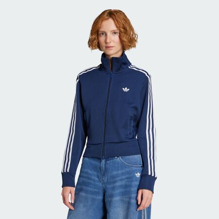 ADIDAS ORIGINALS Firebird Adicolor Knit Track Top Night Indigo / White WOMEN