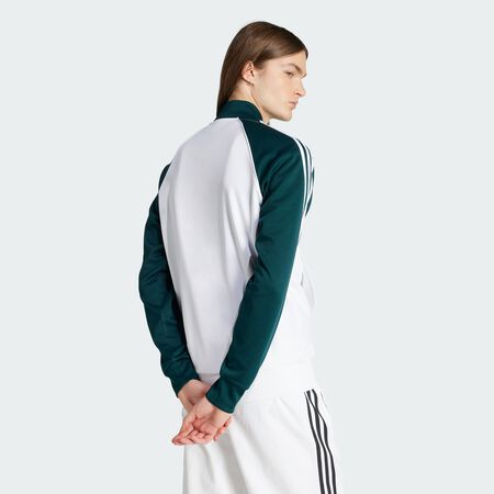 ADIDAS ORIGINALS JACKET FZ SUPERSTAR WHITE/GREEN MEN