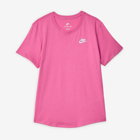NIKE TEE SHIRT CLUB ROSE/BLANC FEMME