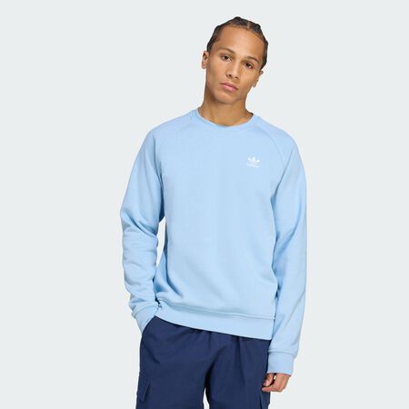ADIDAS ORIGINALS Sweat-shirt ras-du-cou Trèfle Essentials Ash Blue HOMME
