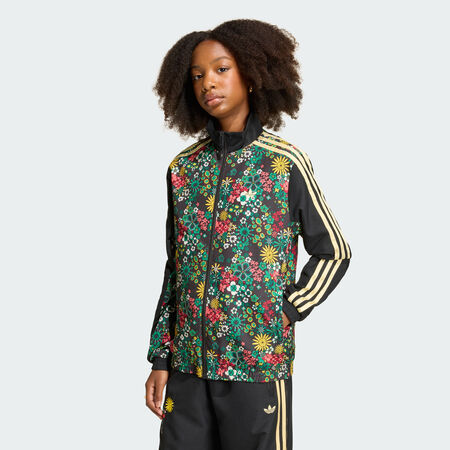 ADIDAS ORIGINALS TRACK TOP LIBERTY BLACK/MULTI-COLOURED JUNIOR