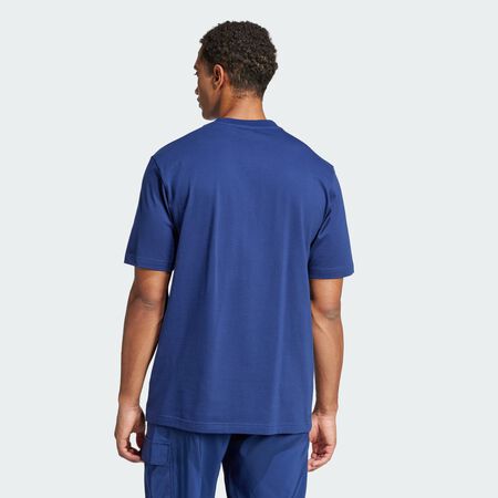 ADIDAS SPORTSWEAR T-shirt jersey Essentials Linear Dark Blue / White HOMME