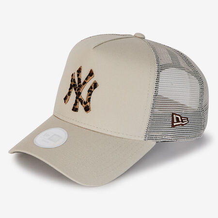 NEW ERA 9FORTY TRUCKER WMN NY LEO INFIL BEIGE/BROWN WOMEN