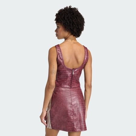 ADIDAS ORIGINALS PLEATHER CORSET Maroon WOMEN
