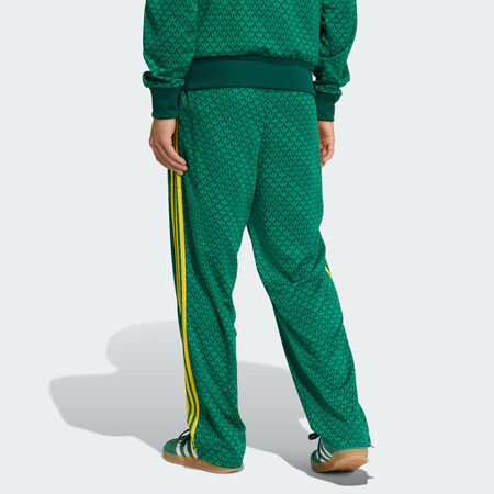 ADIDAS ORIGINALS FIREBIRD LOOSE MONOGRAM TRACK PANTS Collegiate Green MEN