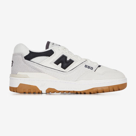 550 SUEDE : BLANC/NOIR
