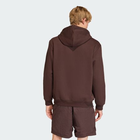 ADIDAS ORIGINALS Trefoil Essentials Loose Hoodie Aurora Coffee MEN
