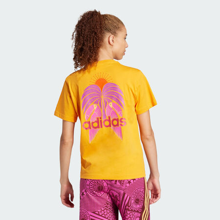 ADIDAS SPORTSWEAR T-shirt graphique adidas x FARM Bright Orange FEMME