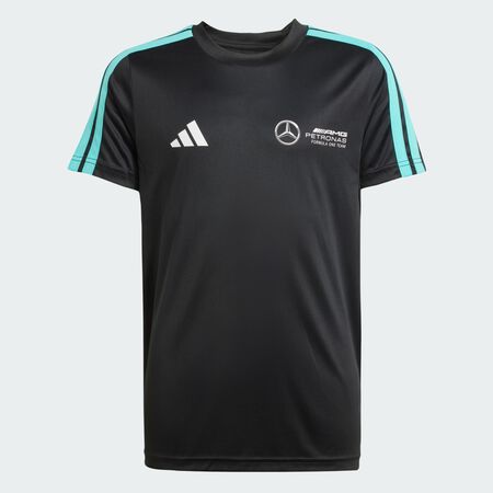 ADIDAS PERFORMANCE T-SHIRT MERCEDES - AMG PETRONAS FORMULA ONE TEAM DNA Black / White JUNIOR