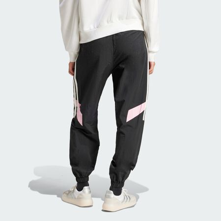ADIDAS SPORTSWEAR Tiro Cut 3-Stripes Color Block Cuffed Pants Black / True Pink WOMEN