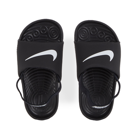 NIKE kawa slide KAWA SLIDE EL BLACK/WHITE BABIES