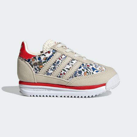 ADIDAS ORIGINALS sl 72 SL 72 RS X Liberty London Elastic Lace Shoes Cloud White / Bliss / Gum BABIES
