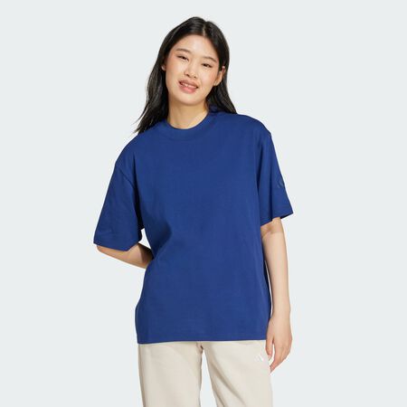 ADIDAS SPORTSWEAR T-shirt boyfriend Essentials Contemporary Logo Dark Blue FEMME