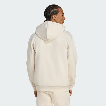 ADIDAS ORIGINALS Essentials Trefoil Full-Zip Hoodie Wonder White MEN