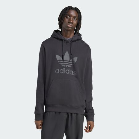 ADIDAS ORIGINALS Sweat-shirt à capuche Adicolor Classics Trèfle Black / Black HOMME