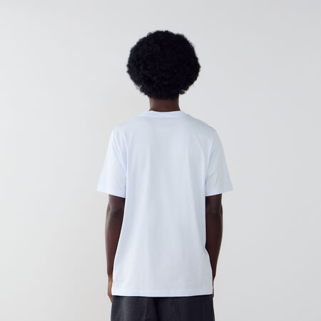 NEW BALANCE TEE SHIRT CHEST LOGO BLUE/WHITE MEN