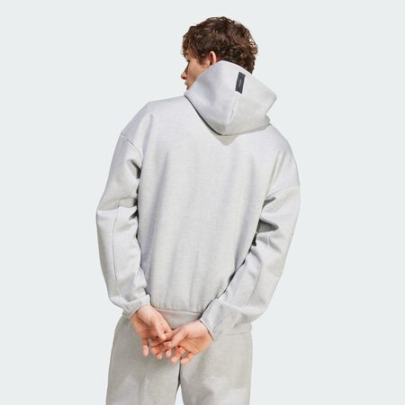 ADIDAS ORIGINALS Z.N.E. Full-Zip Hooded Track Jacket Medium Grey Heather MEN