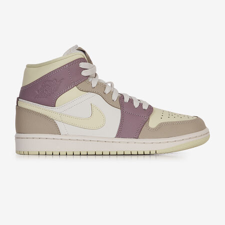 AIR JORDAN 1 MID : YELLOW/PURPLE